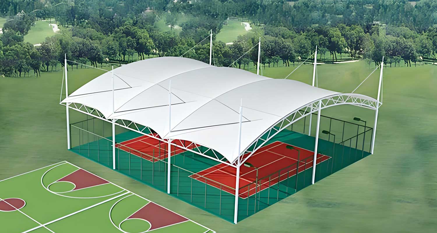 غشاء سقف PTFE مقاوم للعوامل الجوية يدوم طويلاً