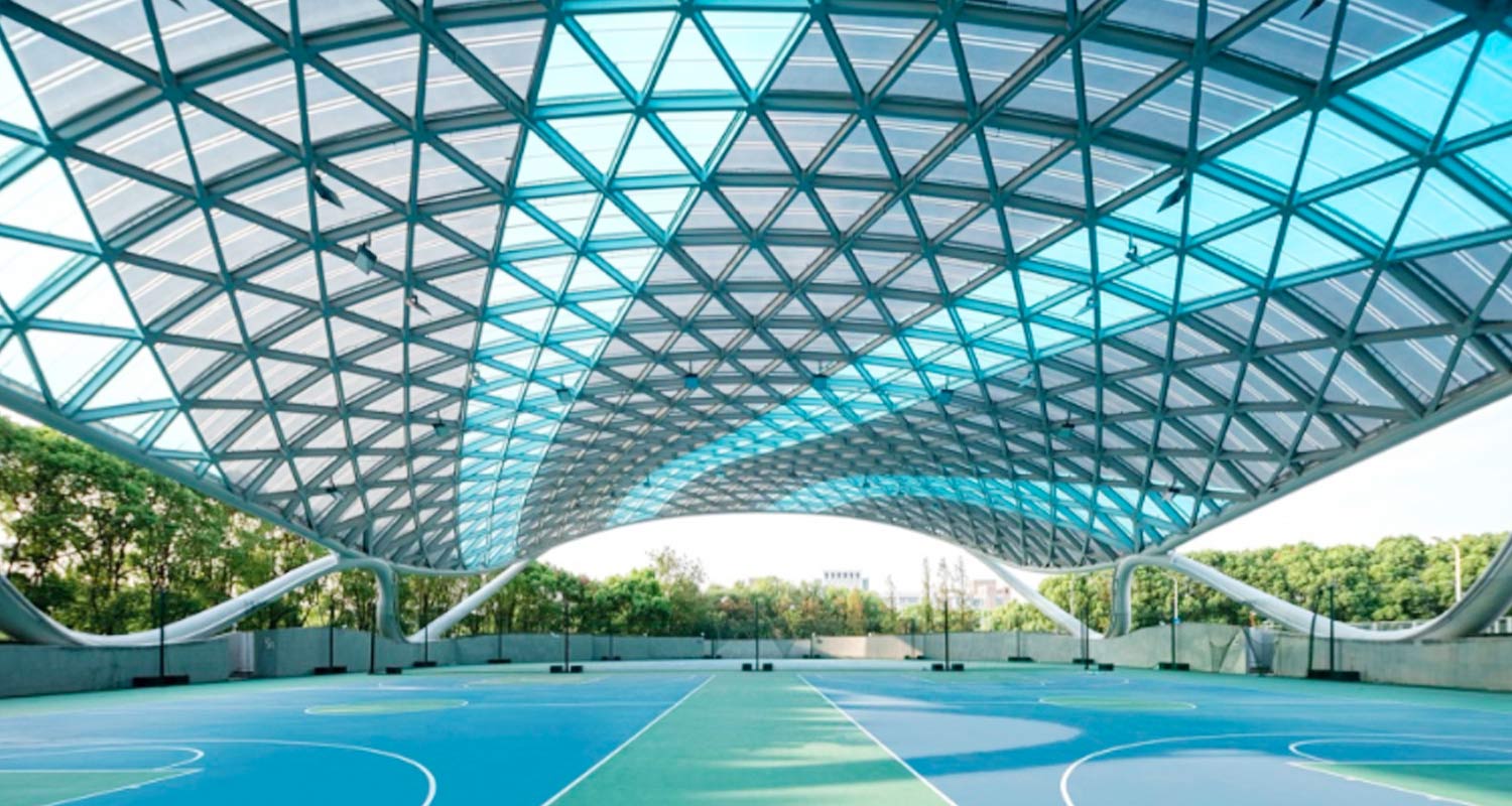 غشاء معماري مقاوم للحريق من مادة PVDF